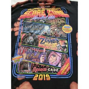 Universal Studios Halloween Horror Nights Shirt L Scare Zone Greatest Hits 2019